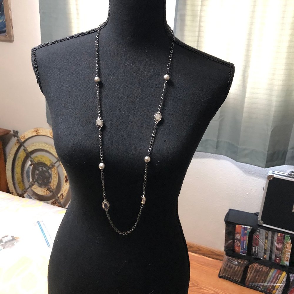 New York and Company long beaded necklace